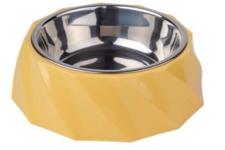 Pet Food Bowl with Stainless Steel Insert 400ml