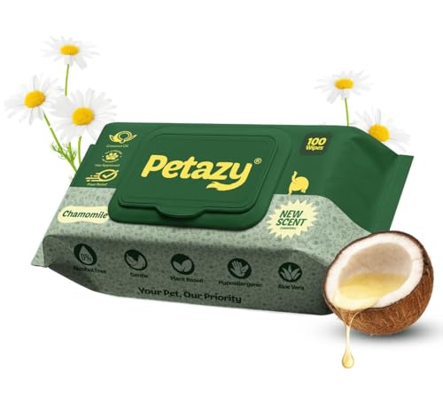 Organic Pet Cleaning Wipes for Dogs & Cats