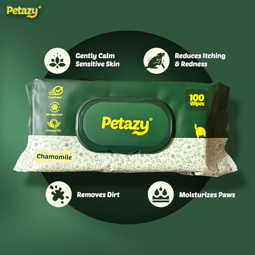 Organic Pet Cleaning Wipes for Dogs & Cats