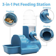 3-in-1 Hamster Water Bottle & Feeder Station