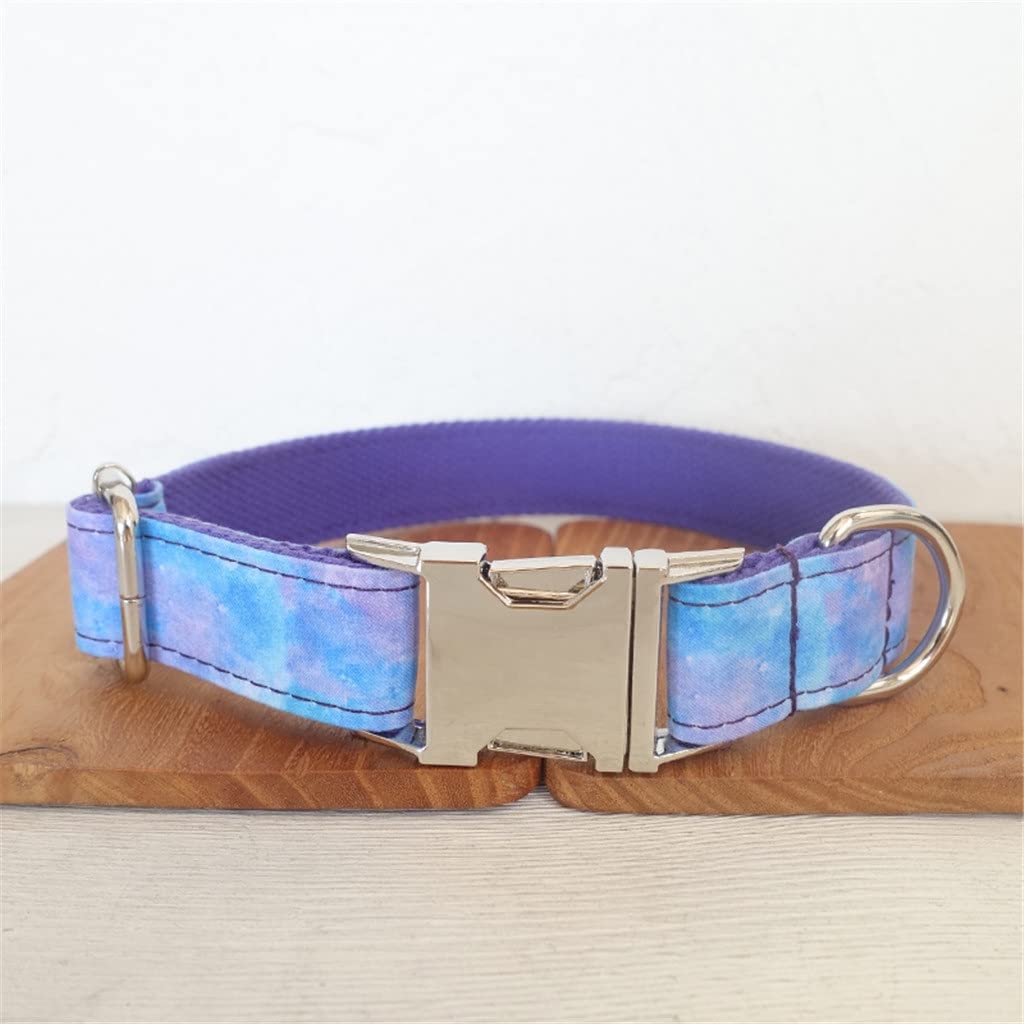 Pattern Dog Collar & Leash Set with Bow Tie