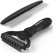 Docrok Pet Grooming Brush and Metal Comb Combo