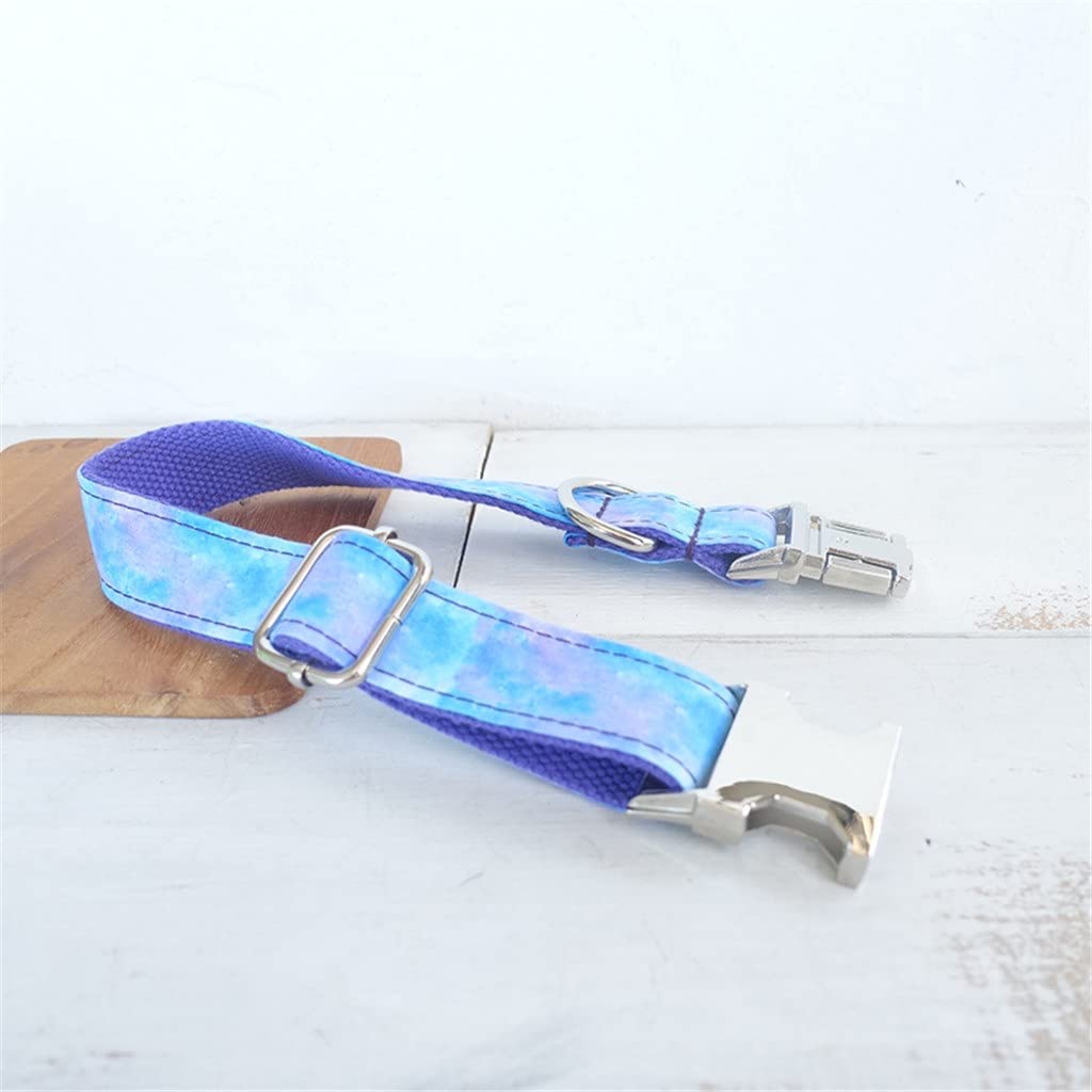 Pattern Dog Collar & Leash Set with Bow Tie