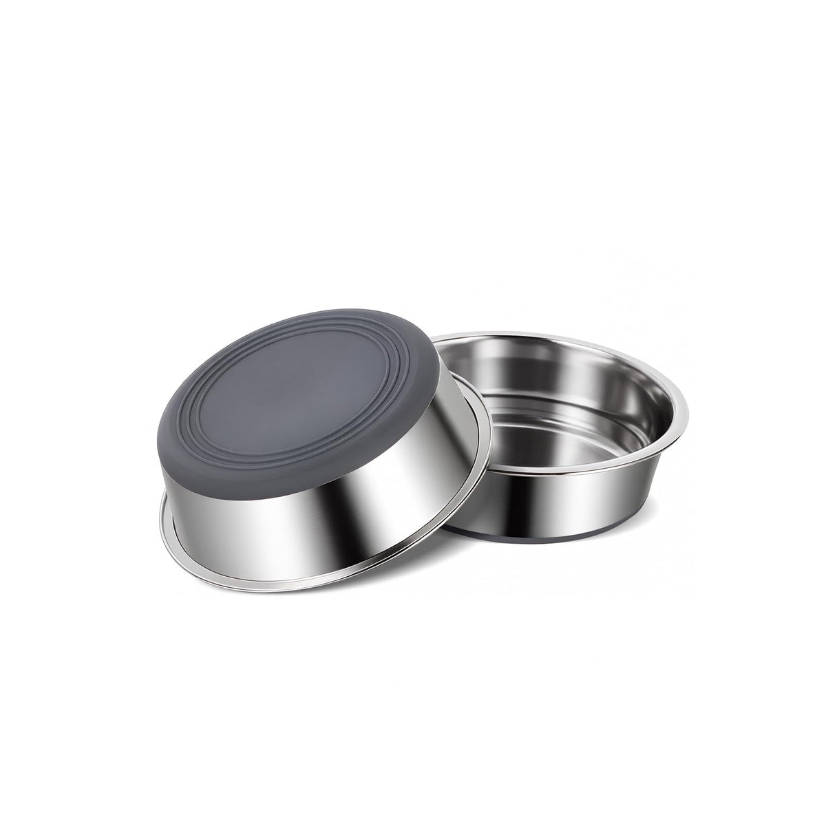Heavy Duty Stainless Steel Dog Bowl with Non-Slip Base