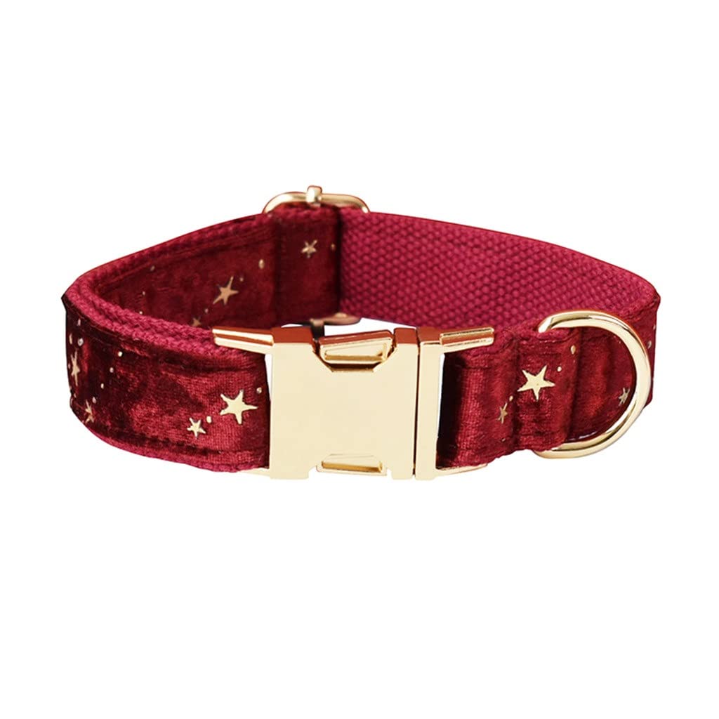 Velvet Dog Collar & Leash Set with Bow Tie