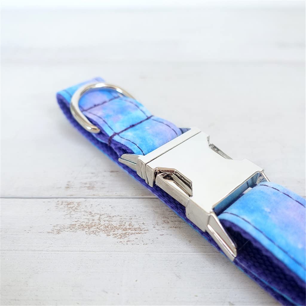 Pattern Dog Collar & Leash Set with Bow Tie