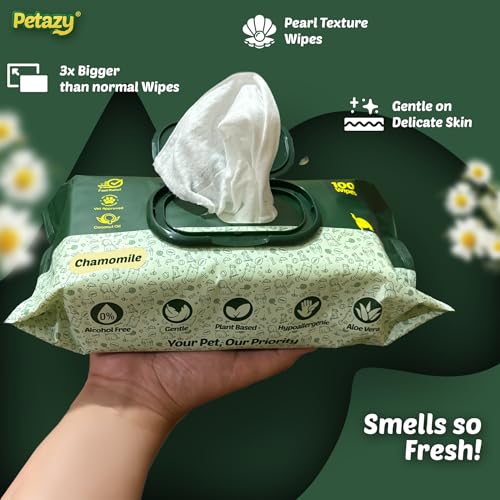 Organic Pet Cleaning Wipes for Dogs & Cats