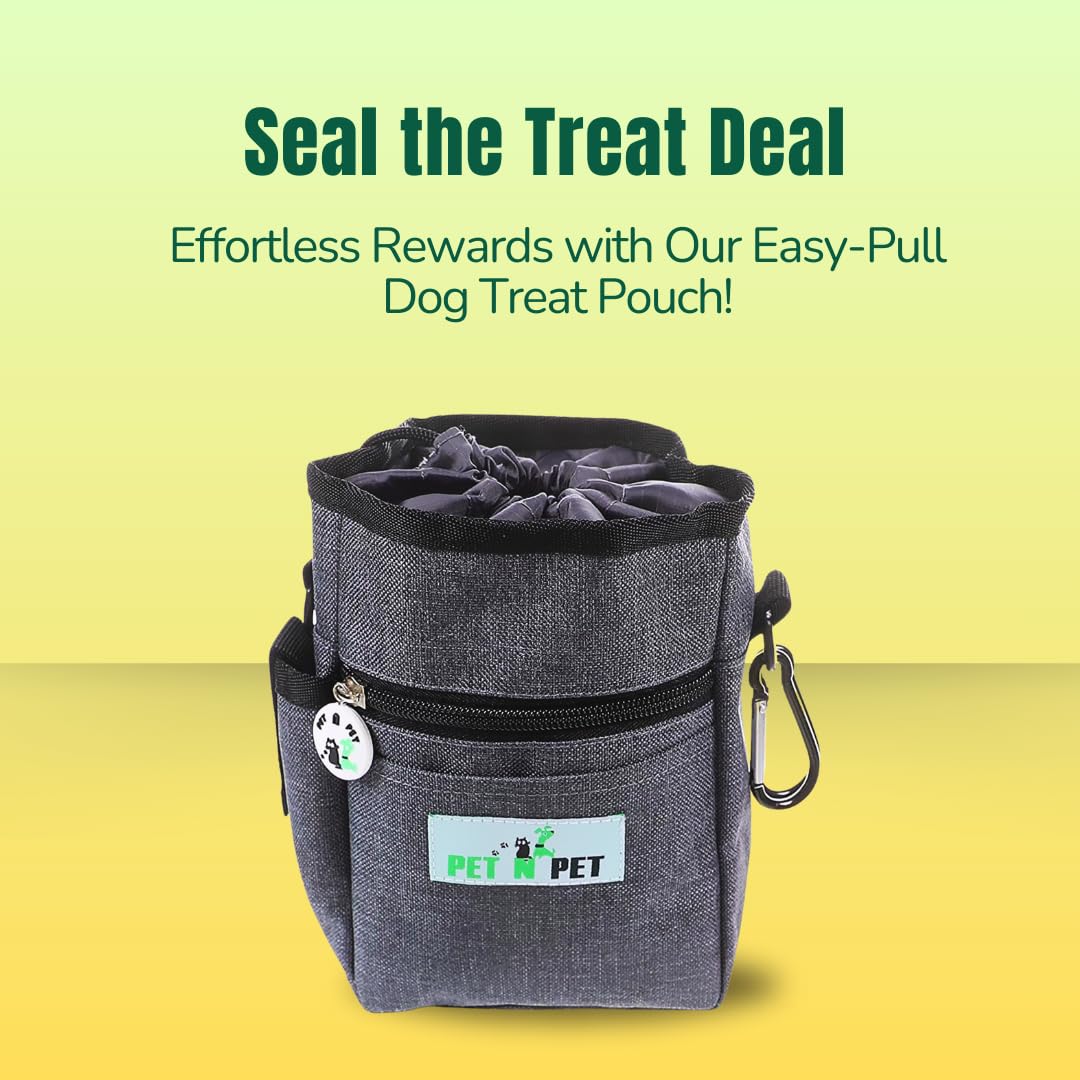 Dog Treat Training Pouch with Poop Bag Dispenser