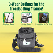 Dog Treat Training Pouch with Poop Bag Dispenser