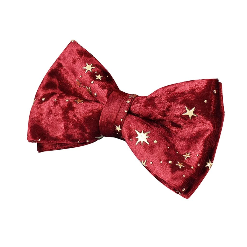 Velvet Dog Collar & Leash Set with Bow Tie