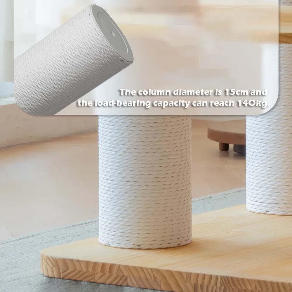 Large Wooden Tree Tower for Cat