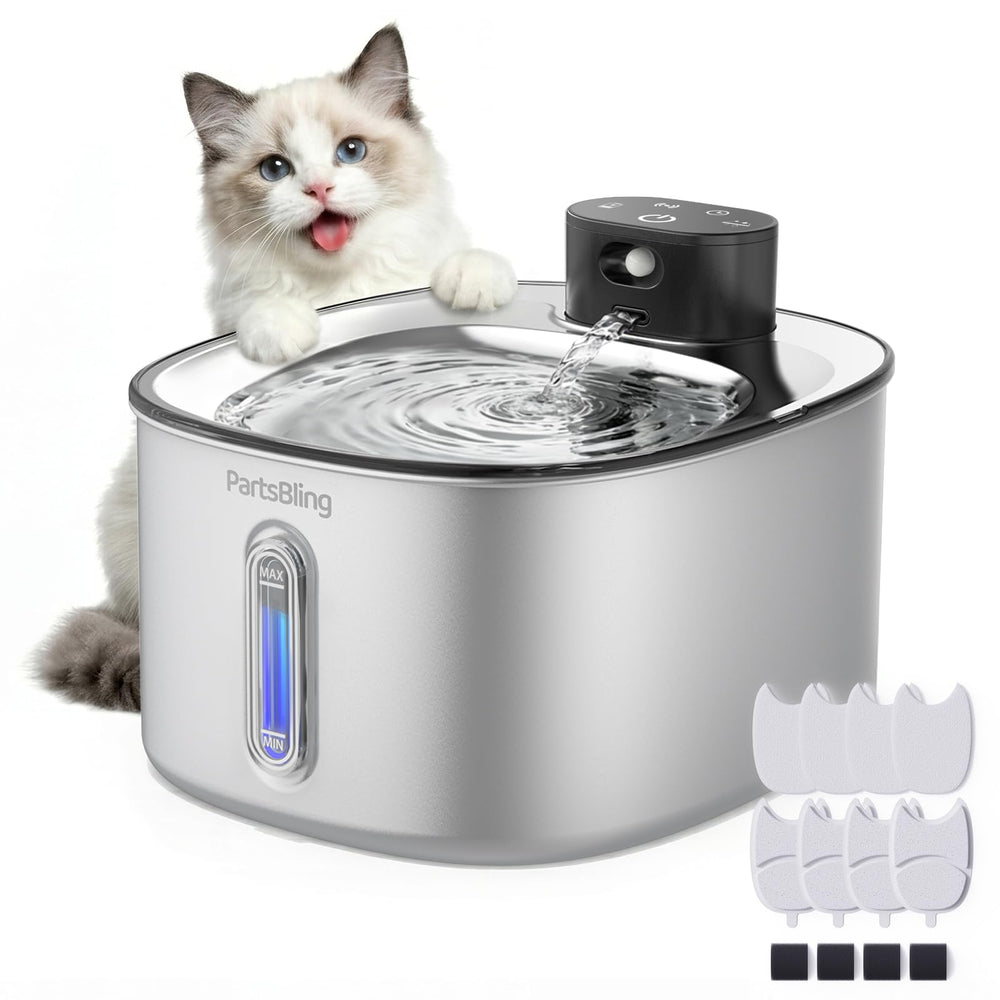 Wireless Stainless Steel Cat Water Fountain 4.2L