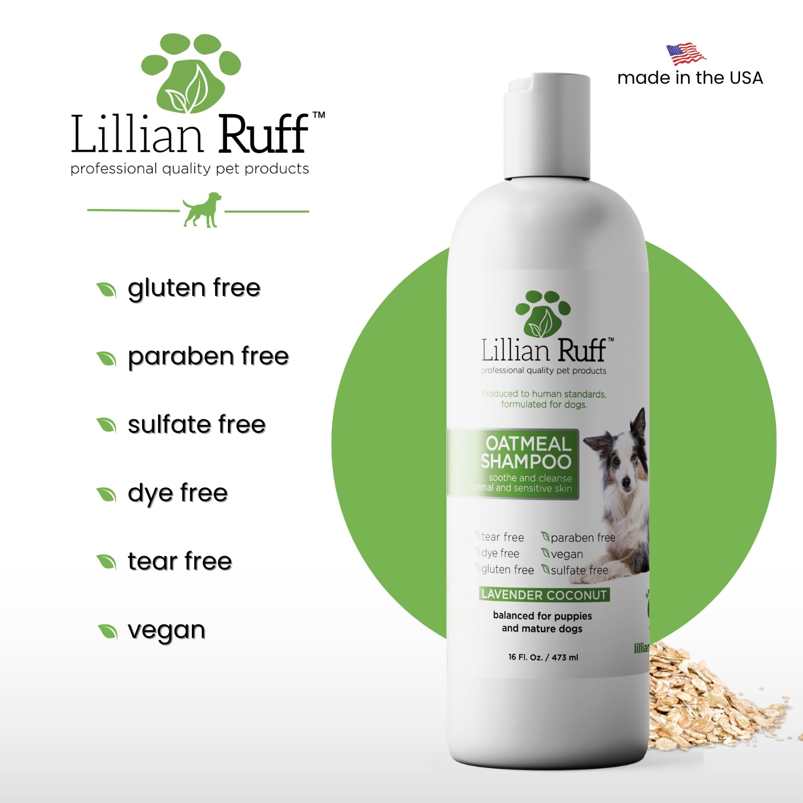 Calming Oatmeal Pet Shampoo for Sensitive Skin