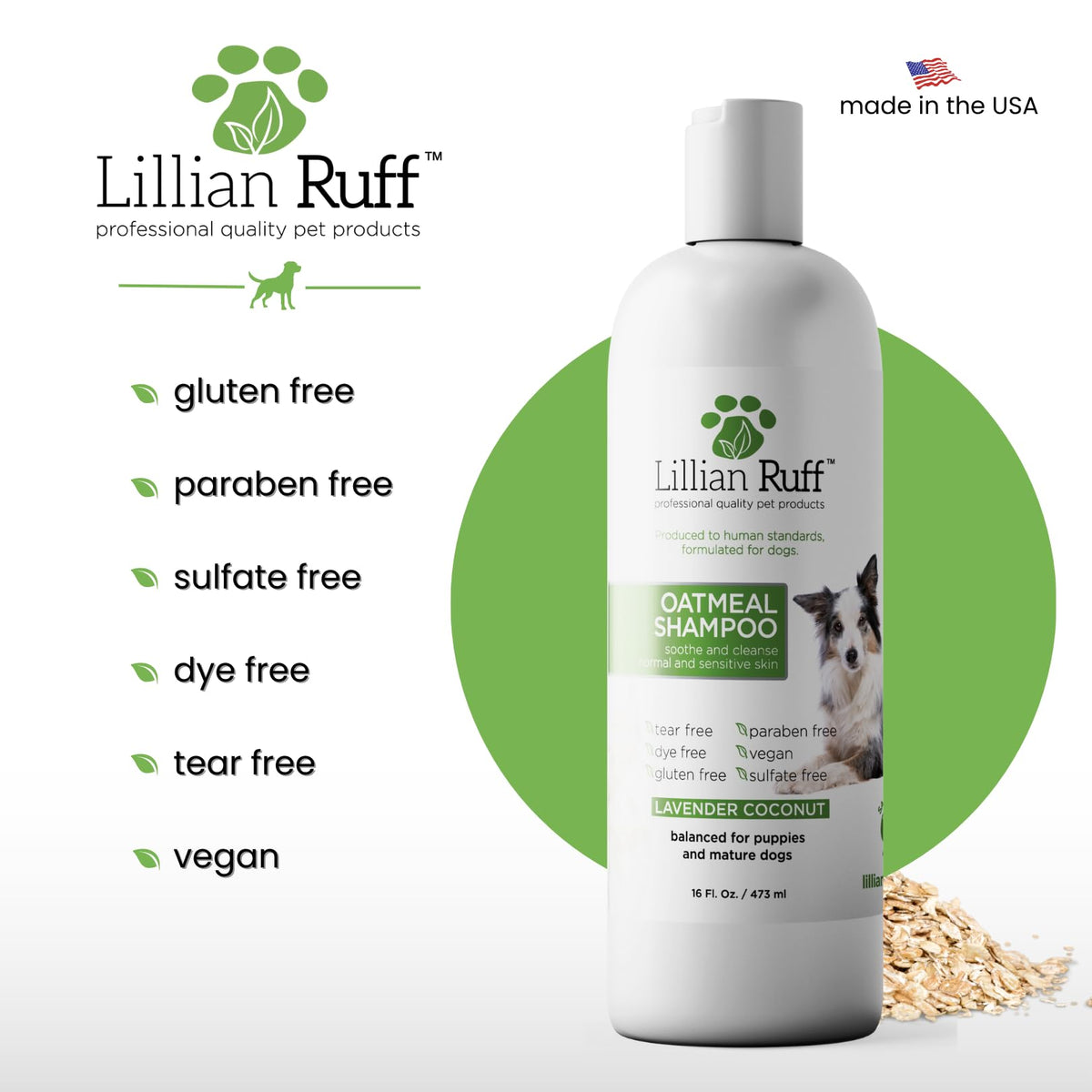 Calming Oatmeal Pet Shampoo for Sensitive Skin