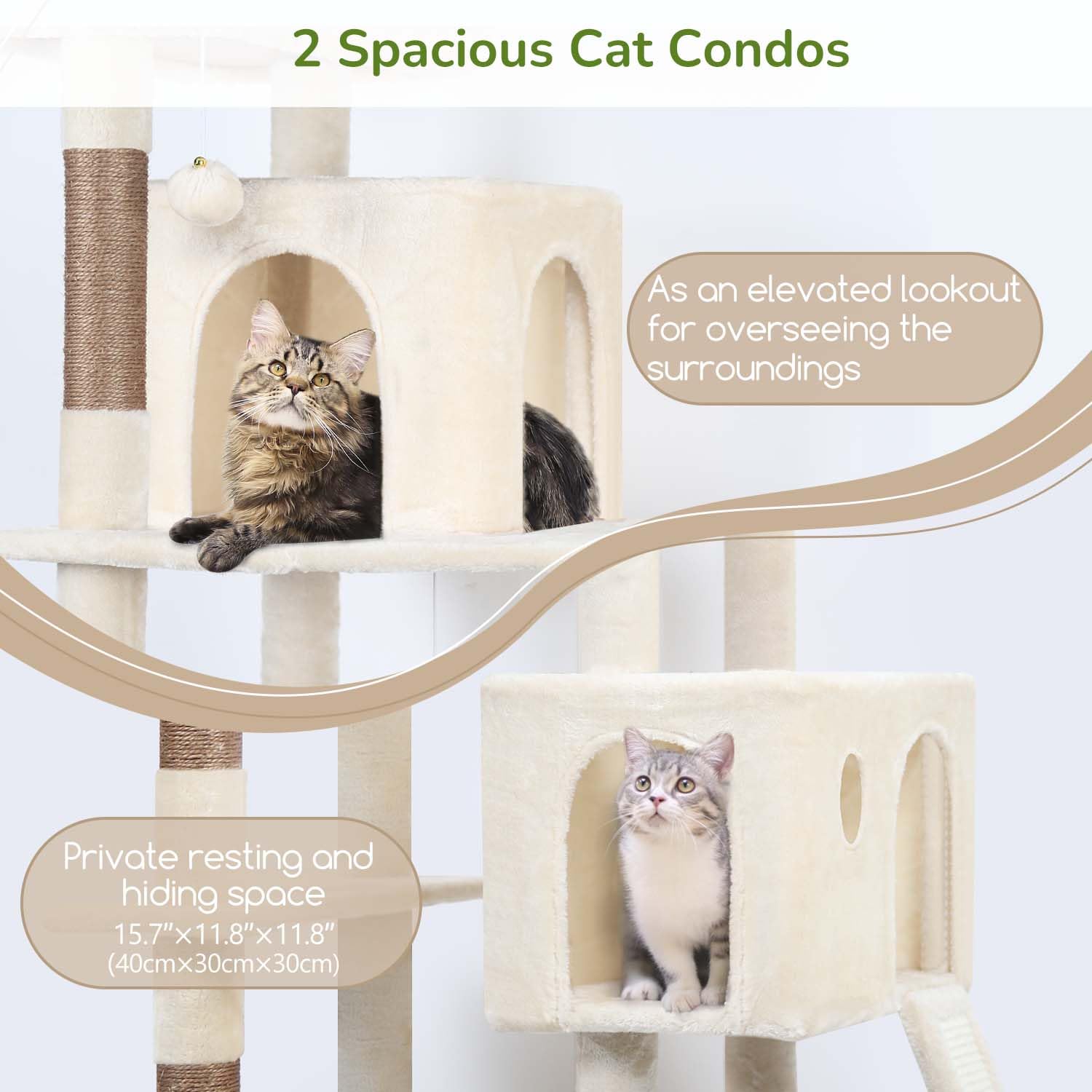 70" Heavy Duty Cat Tree Tower