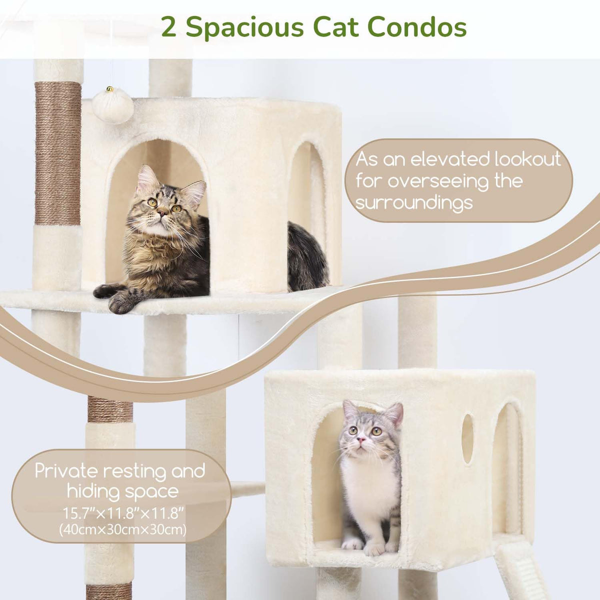 70" Heavy Duty Cat Tree Tower