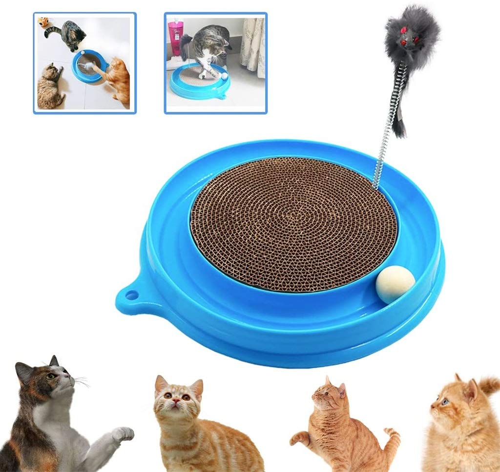 Interactive Cat Scratcher Toy with Ball