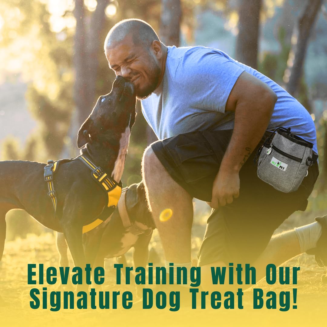 Dog Treat Training Pouch with Poop Bag Dispenser