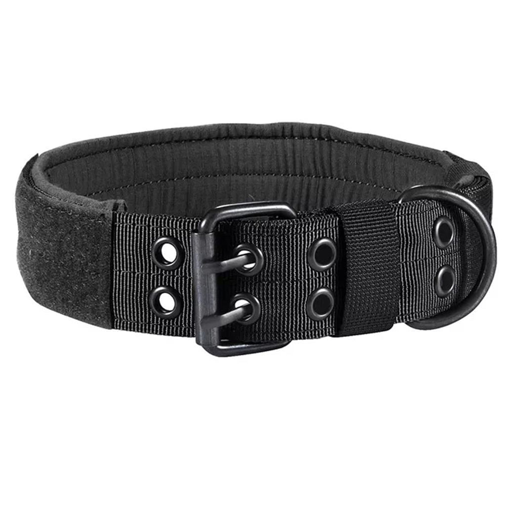 Heavy-Duty Adjustable Dog Collar with ID Panel