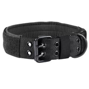 Heavy-Duty Adjustable Dog Collar with ID Panel