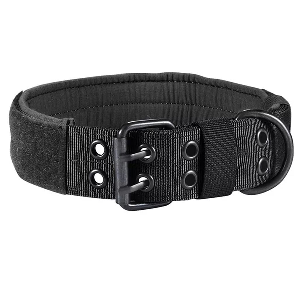 Heavy-Duty Adjustable Dog Collar with ID Panel