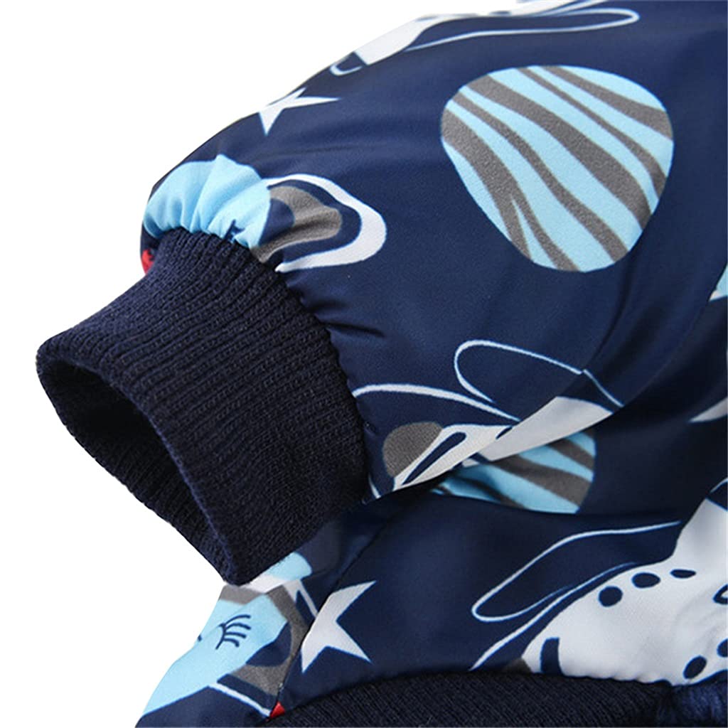 Printed Warm Dog Down Jacket Hoodie