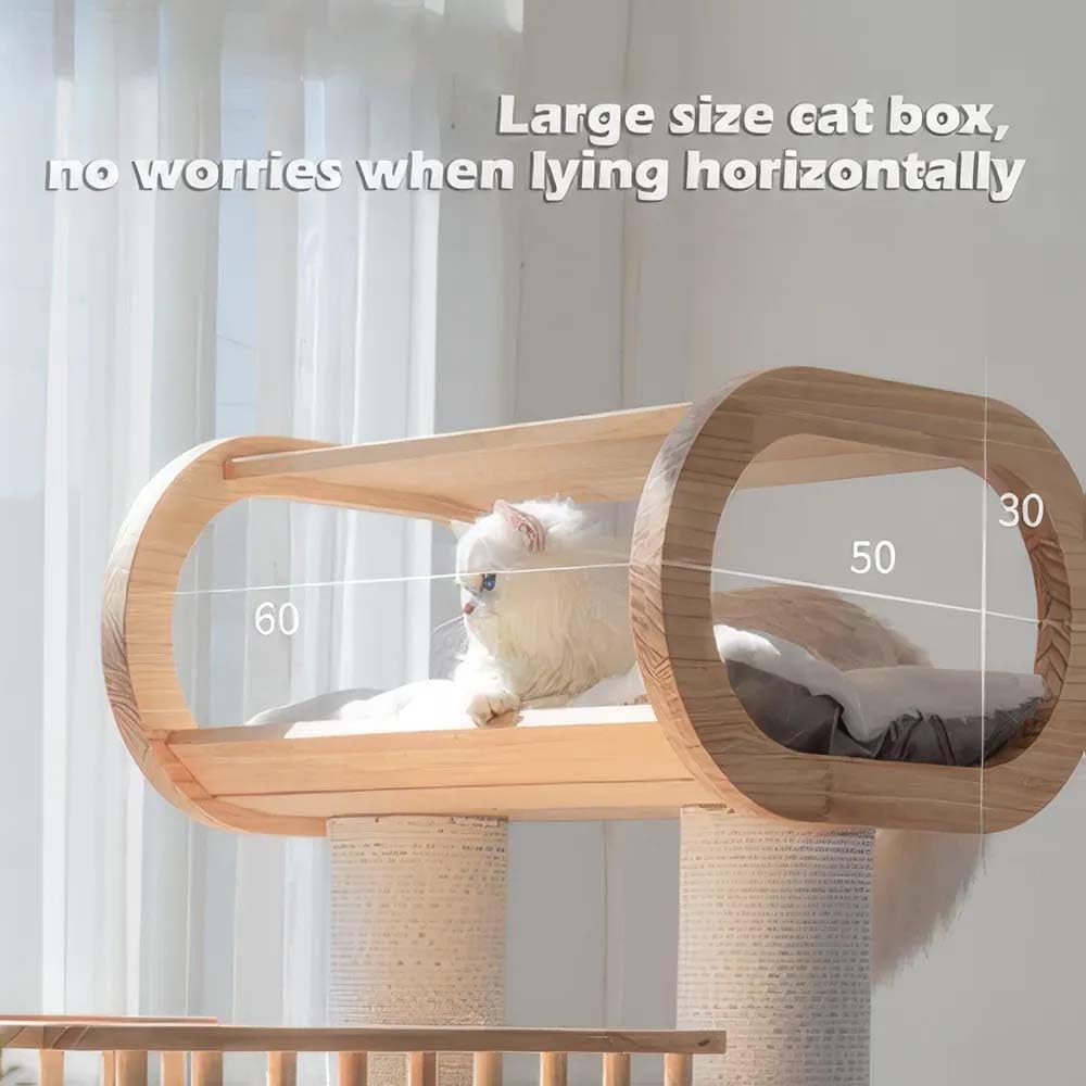 Large Wooden Tree Tower for Cat
