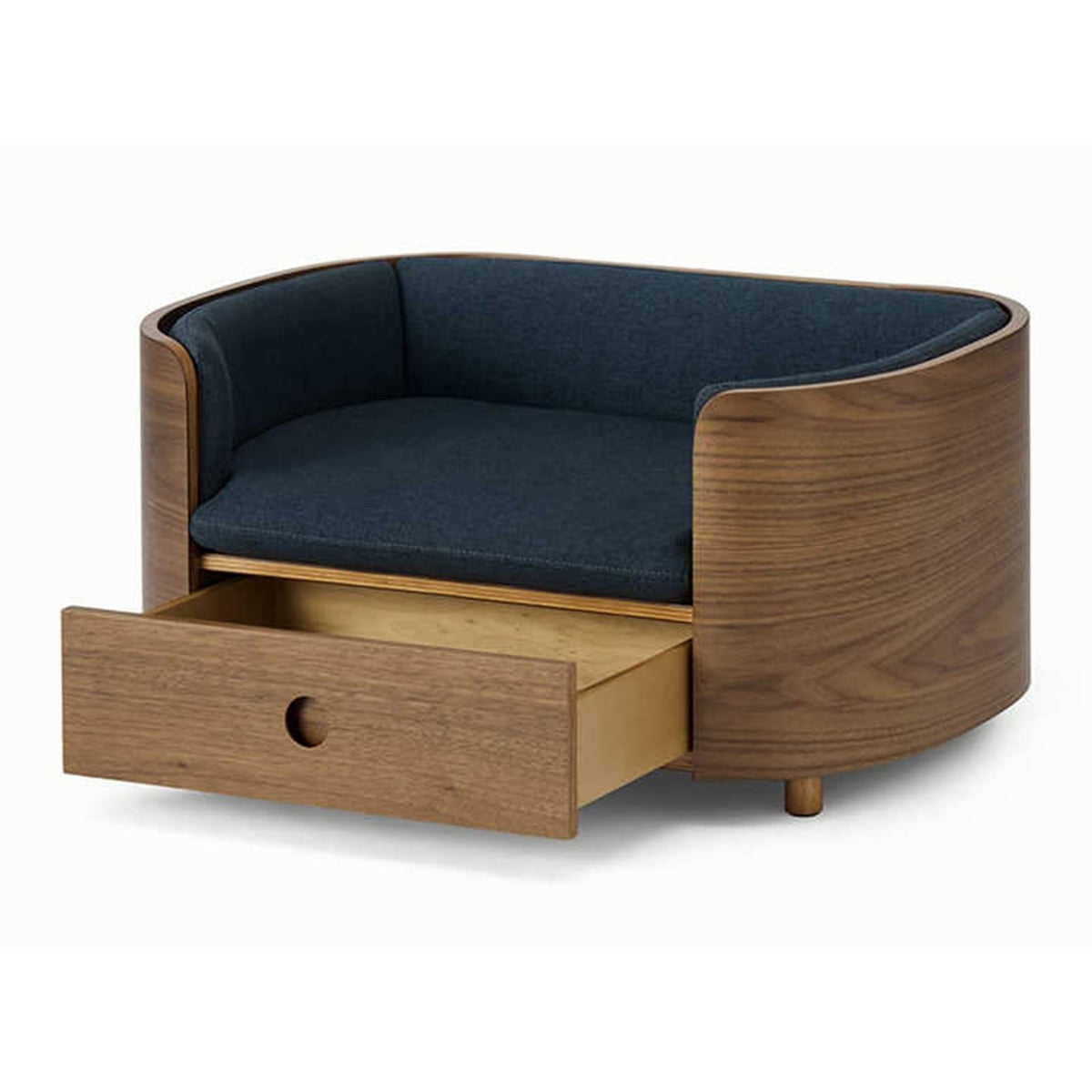 Elevated Wooden Pet Bed with Mattress