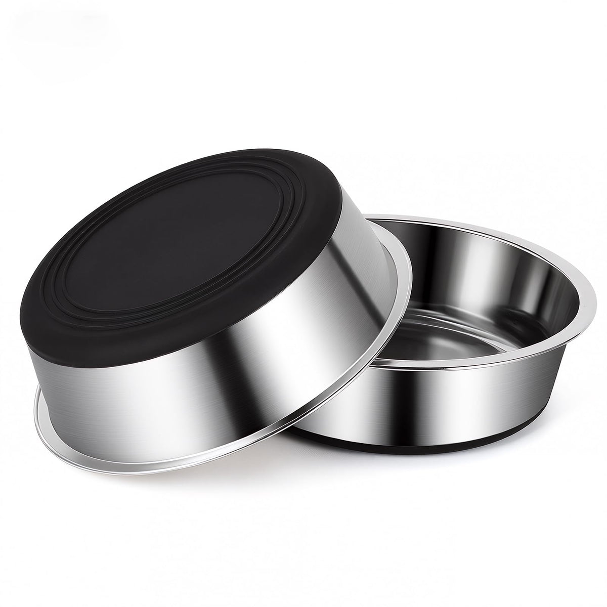 Heavy Duty Stainless Steel Dog Bowl with Non-Slip Base