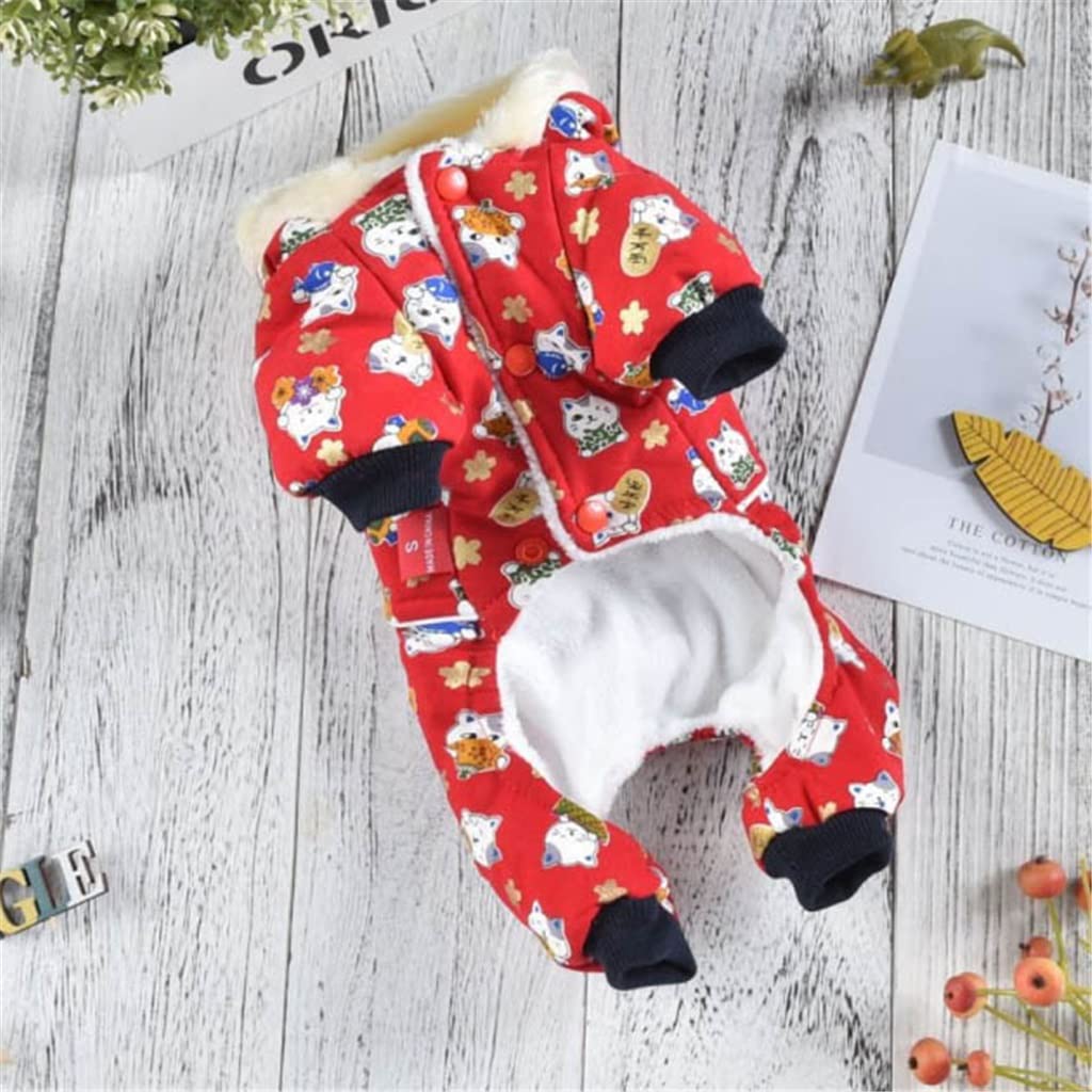 Winter Dog Jumpsuit Coat