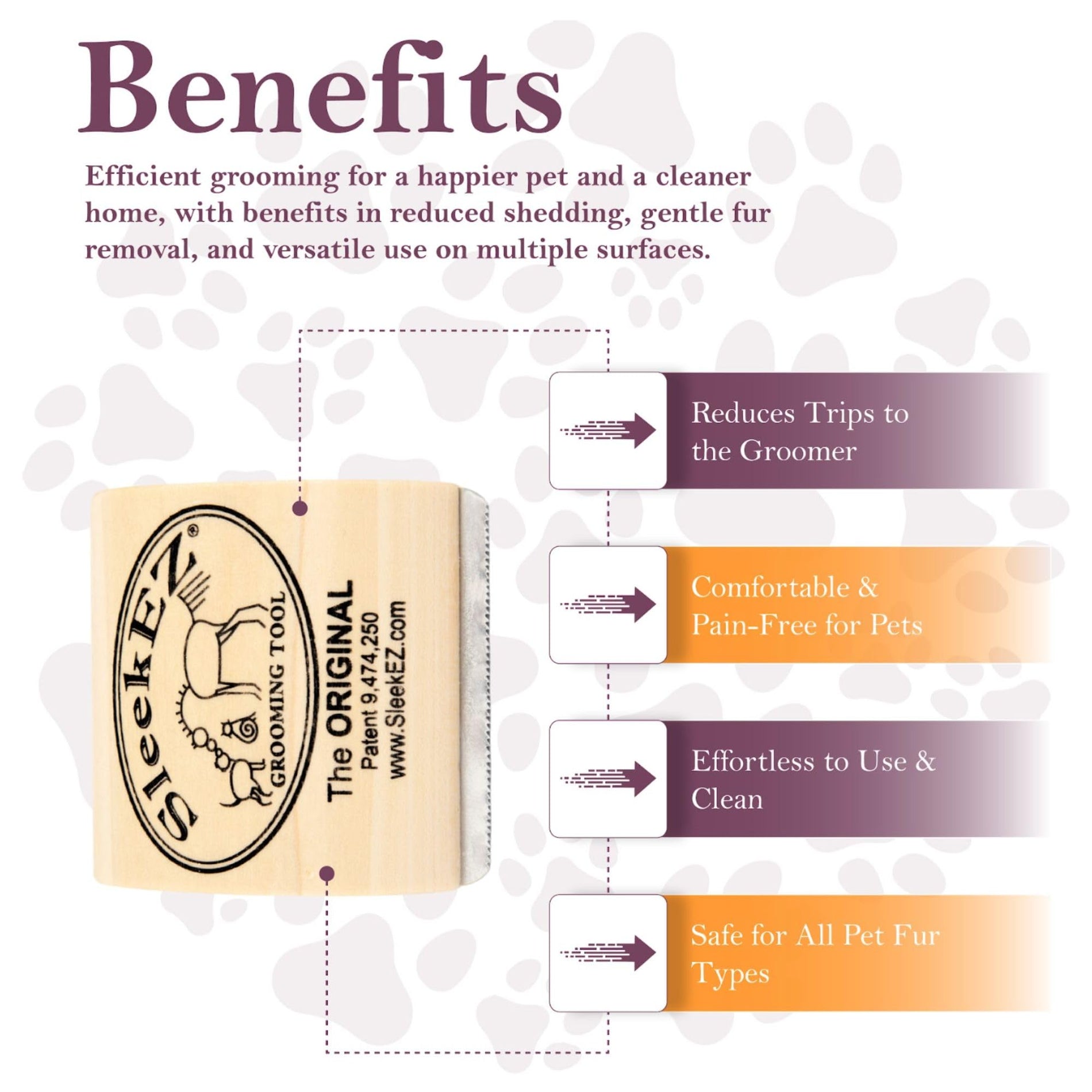 Pet Hair Removal Grooming Brush