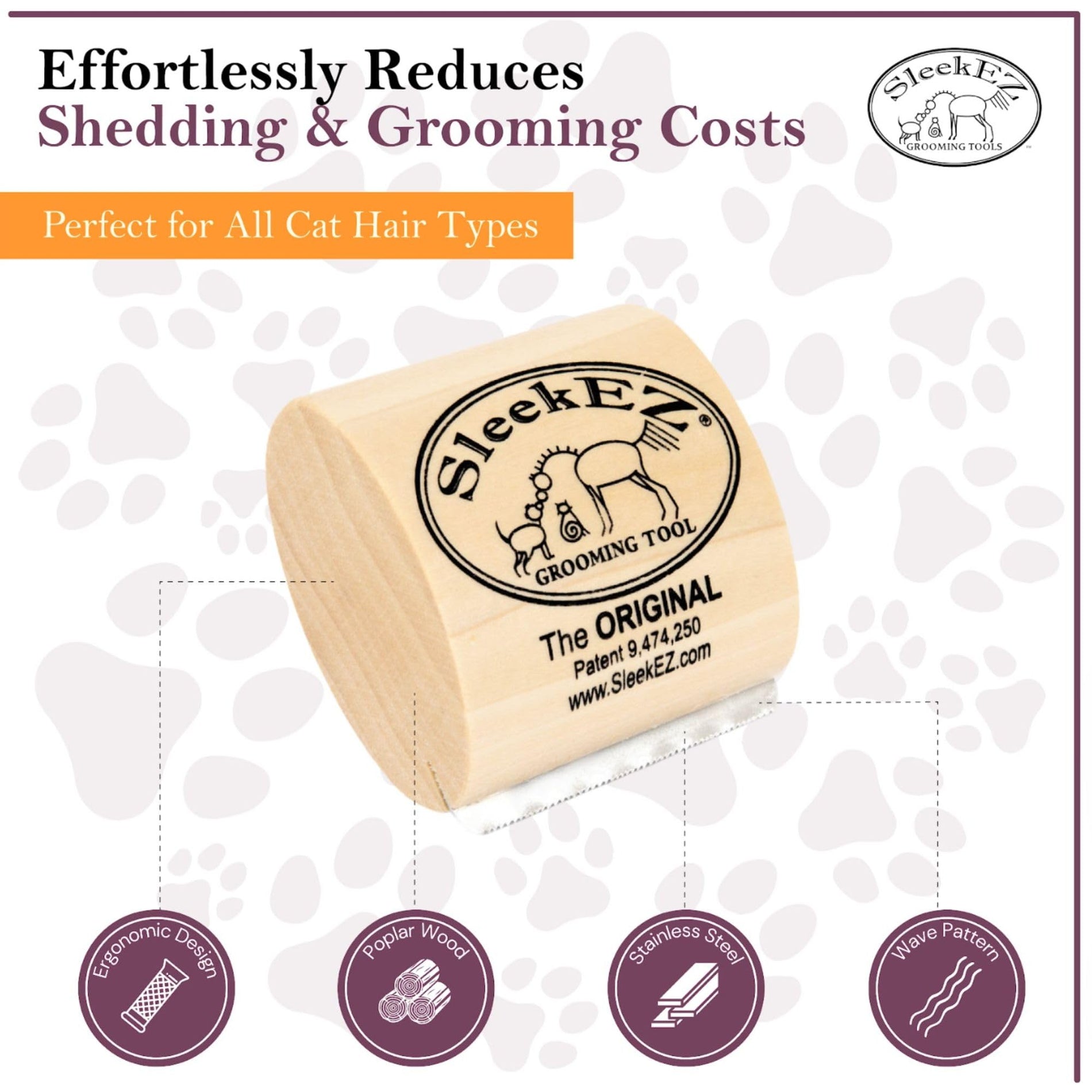 Pet Hair Removal Grooming Brush