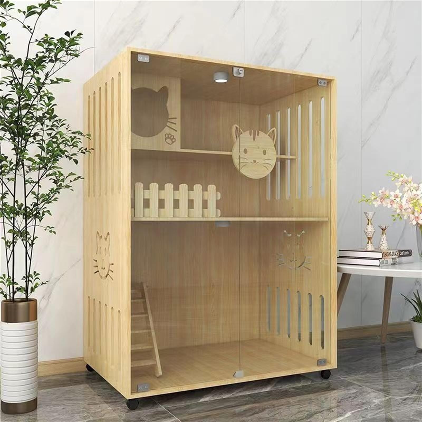 Luxury Wooden Cat Villa House