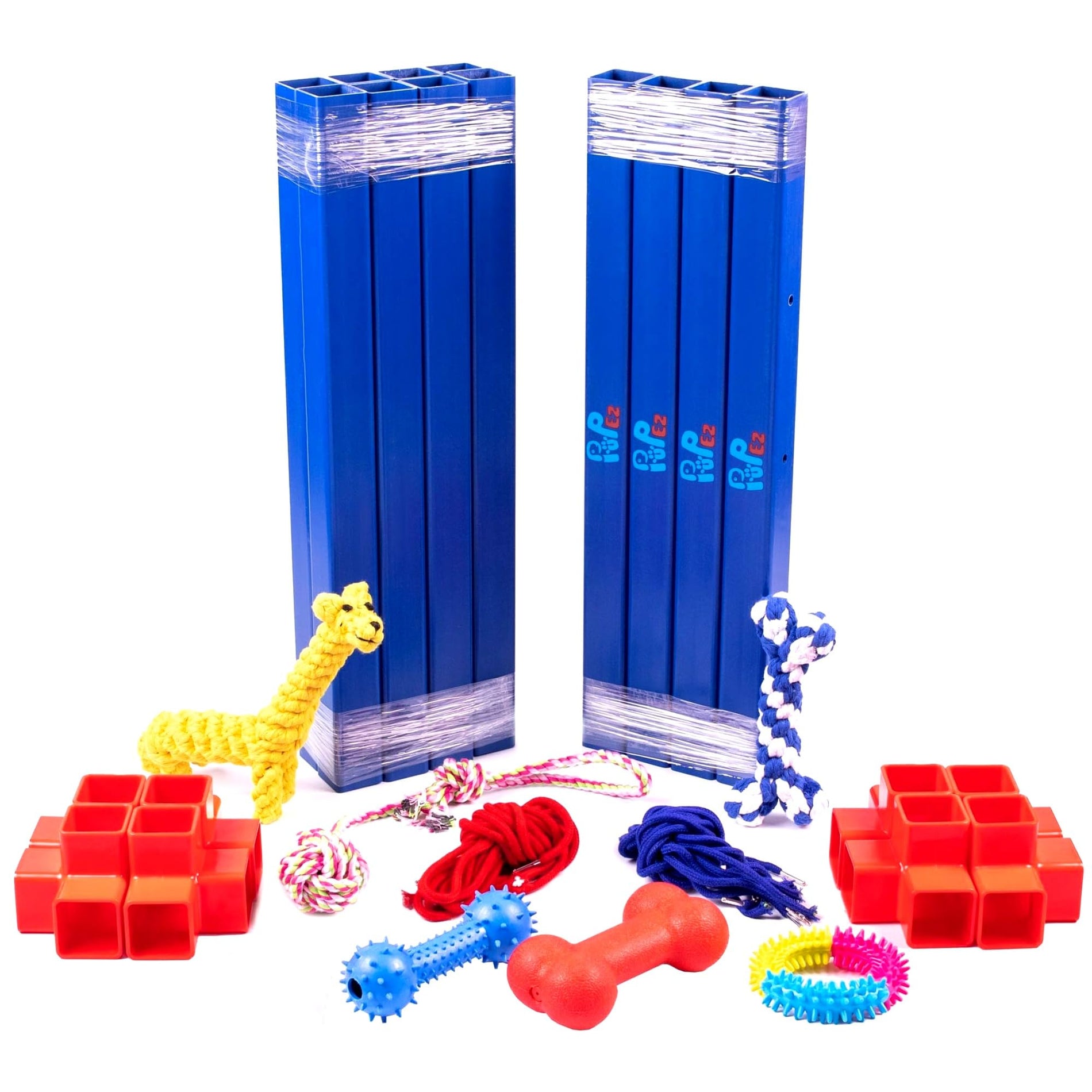 Portable Dog Play Gym with Toys
