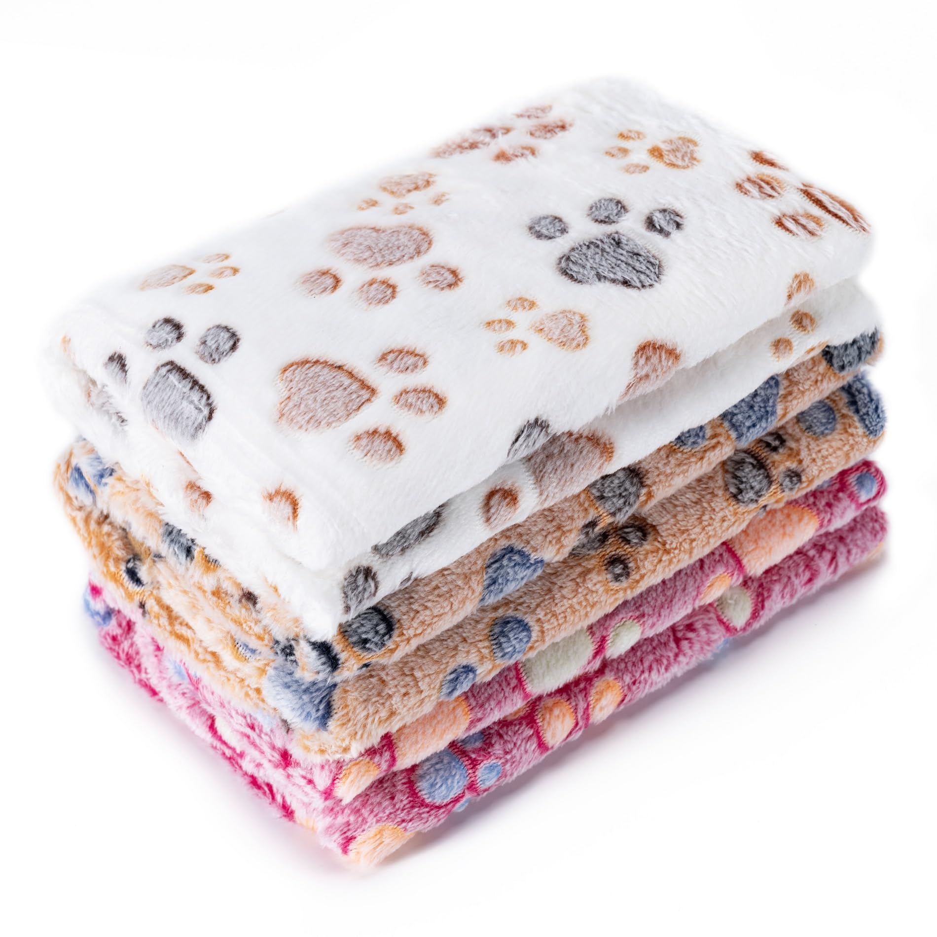 3-Pack Soft Fleece Pet Blankets
