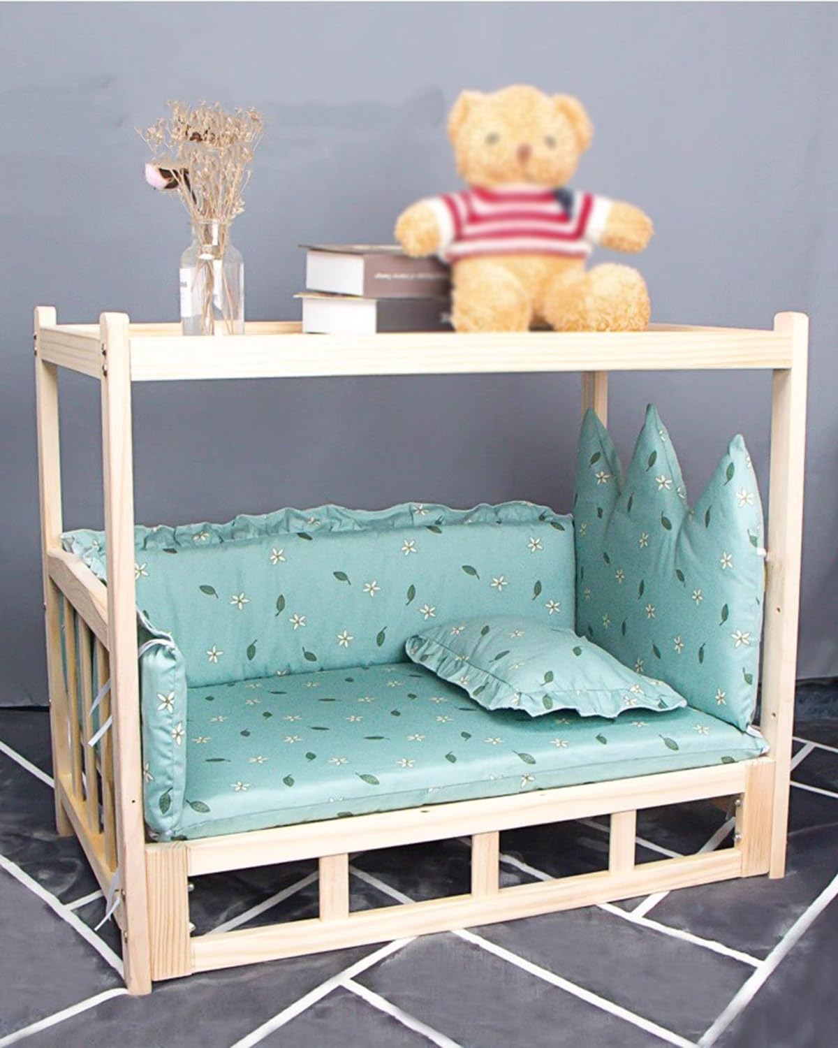 Elevated Wooden Pet Bed House