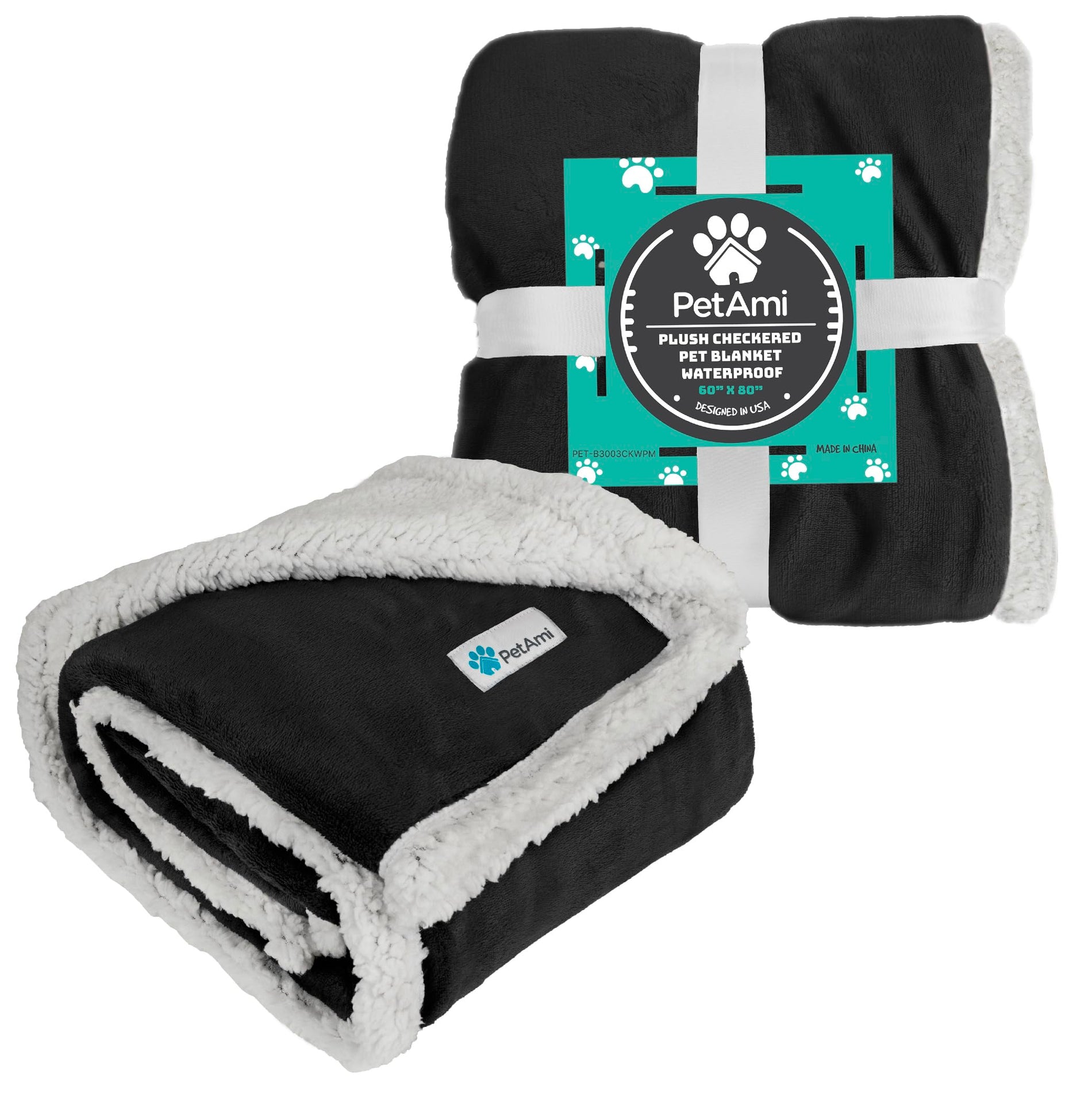 Waterproof Reversible Pet Blanket for Couch & Bed