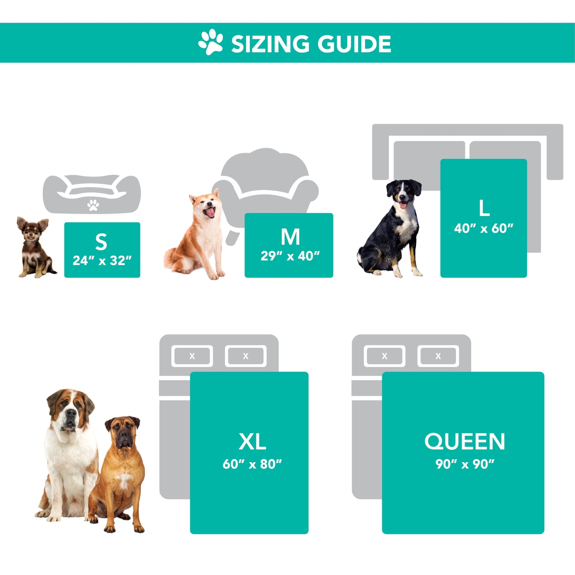 Waterproof Reversible Pet Blanket for Couch & Bed