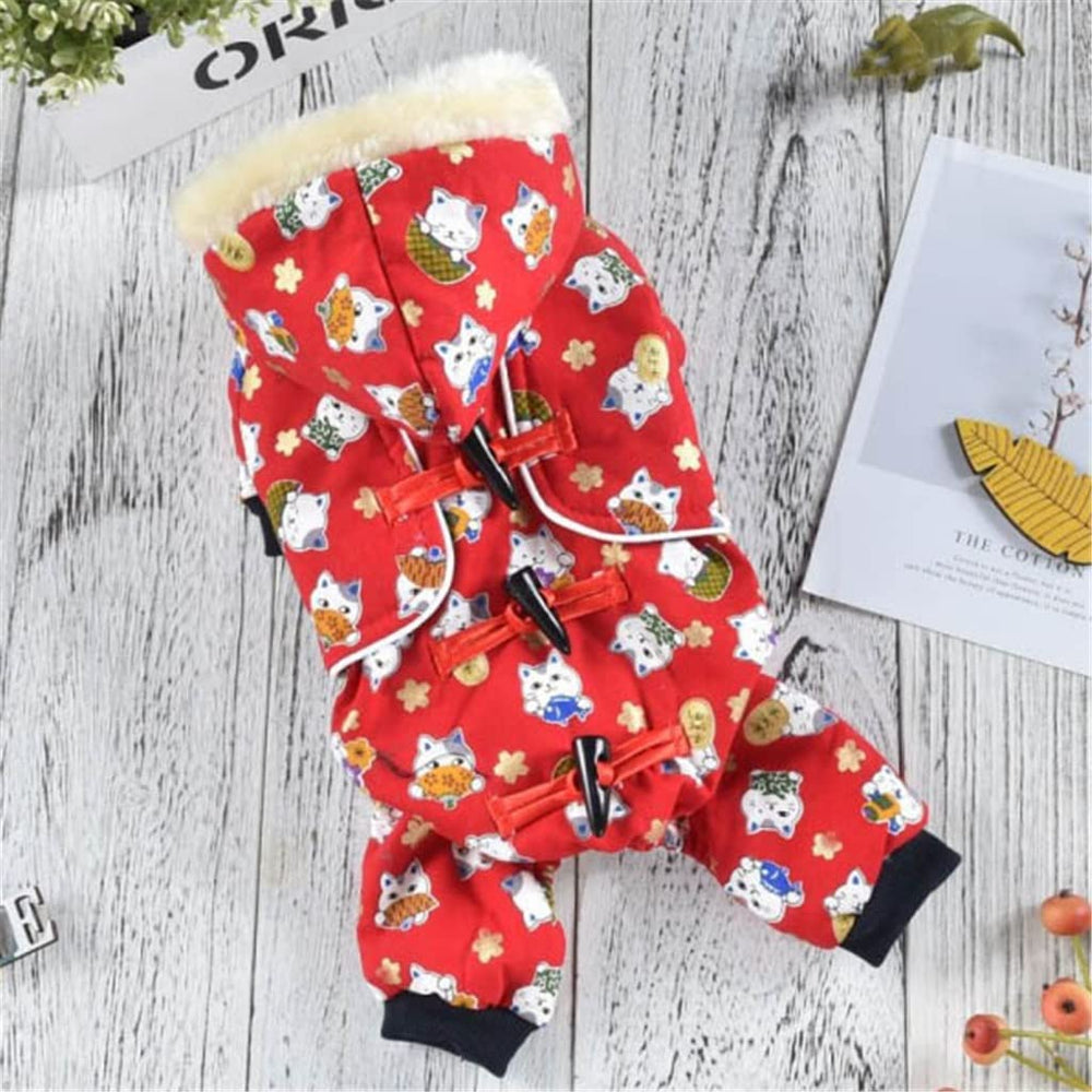 Winter Dog Jumpsuit Coat
