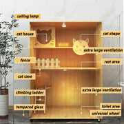 Luxury Wooden Cat Villa House