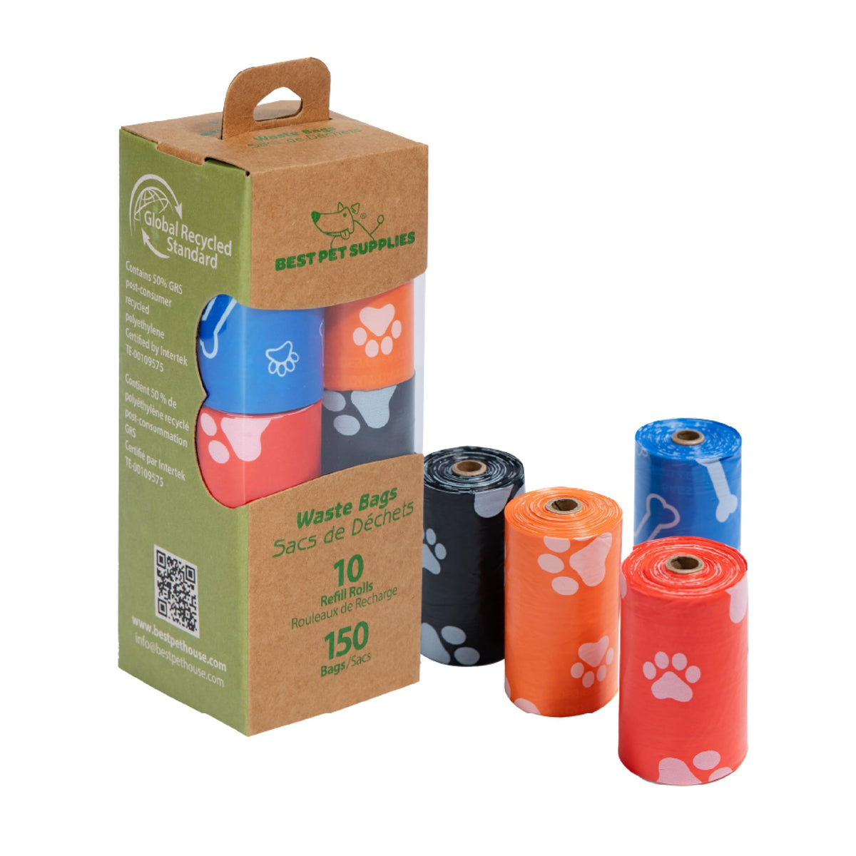 Leak-Proof Dog Poop Bags Roll Pack