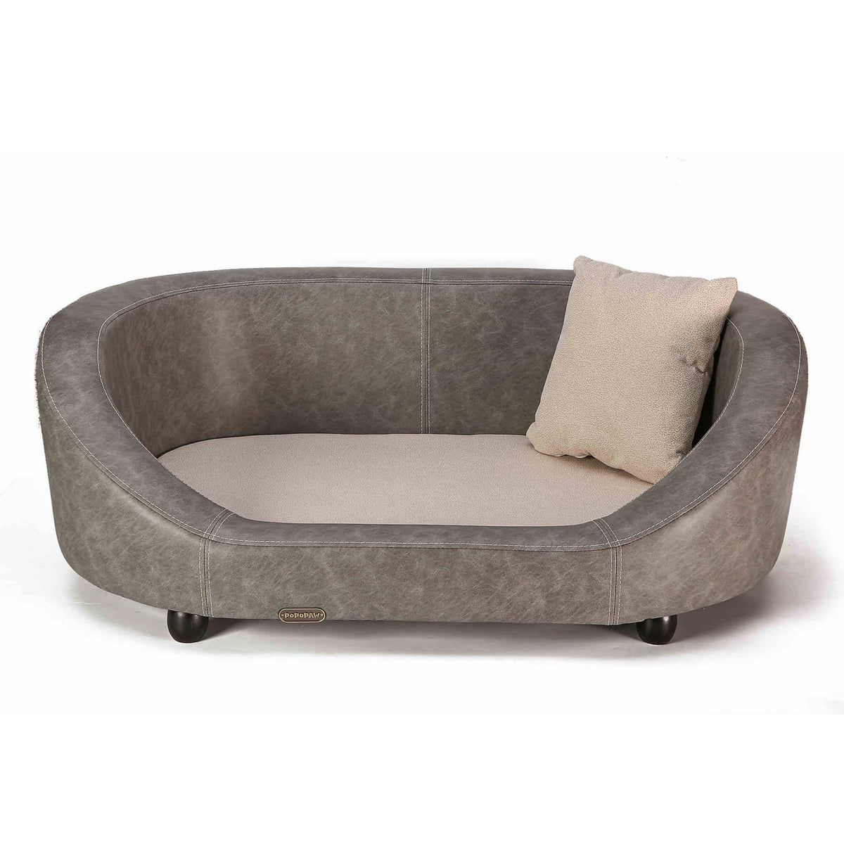 Elevated Wooden Pet Sofa Bed with Mattress Cover