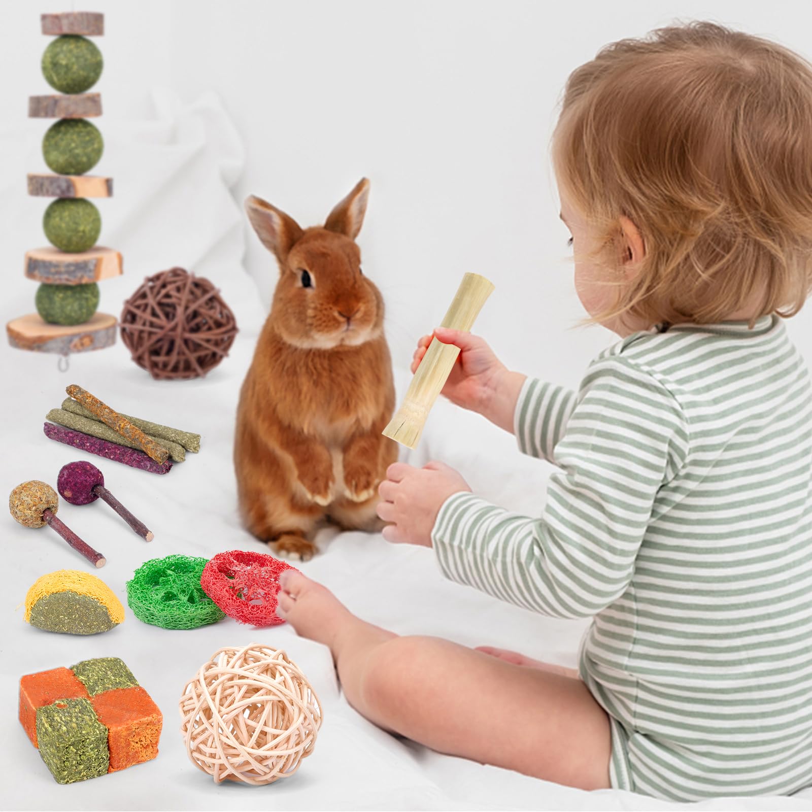 VESPRO Rabbit Toys Bunny Toys for Rabbit