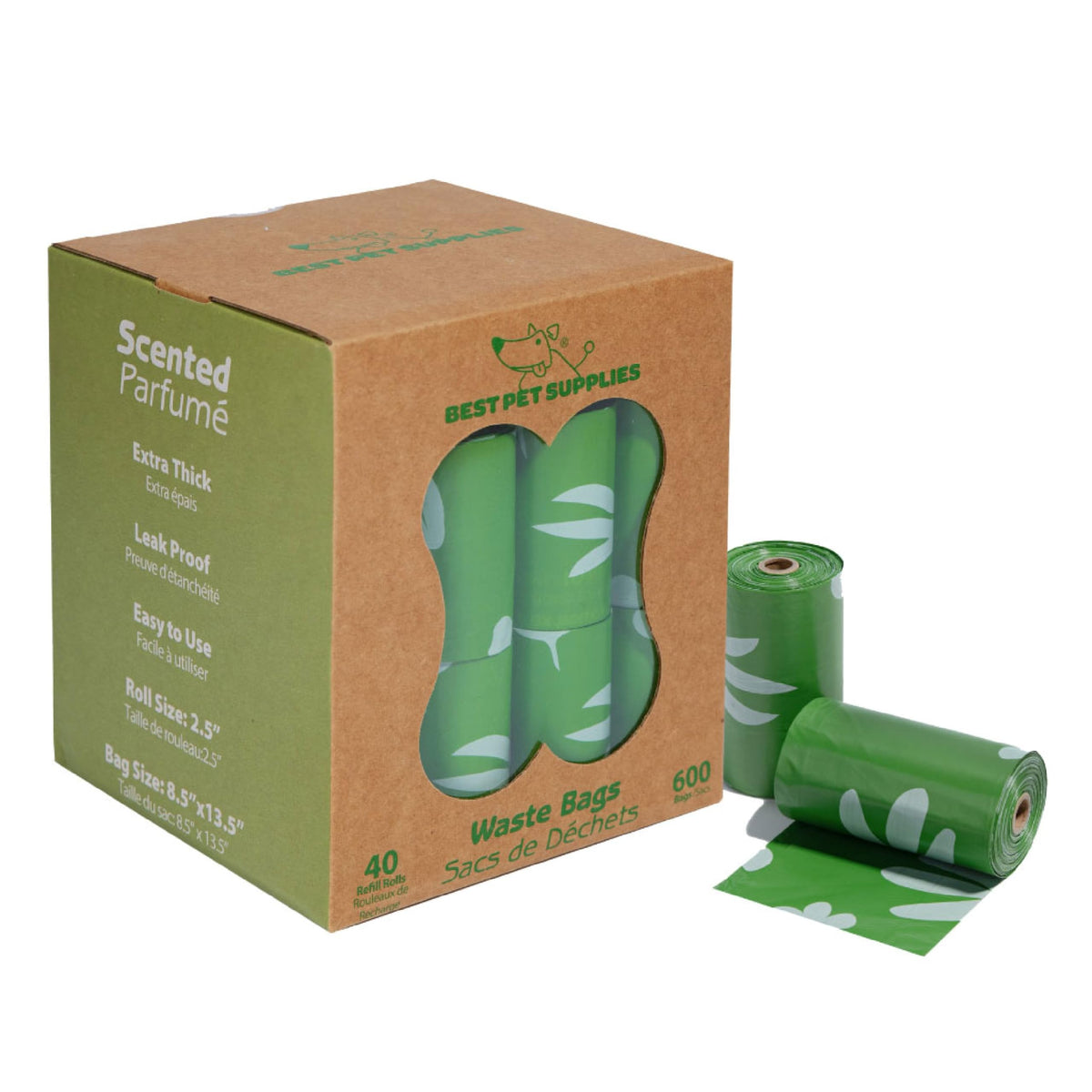 Leak-Proof Dog Poop Bags Roll Pack