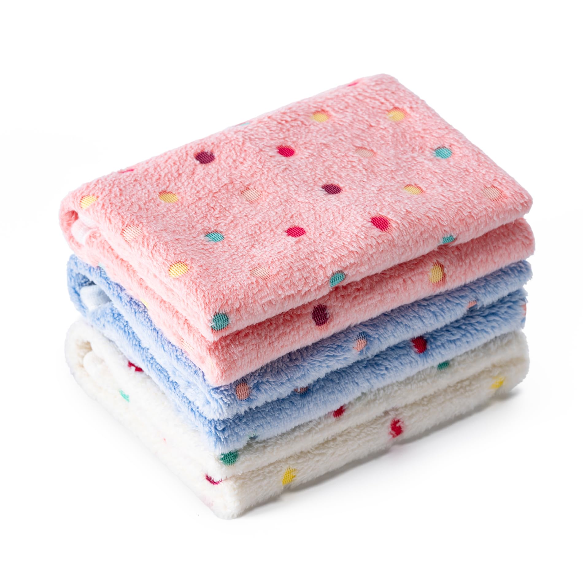 3-Pack Soft Fleece Pet Blankets