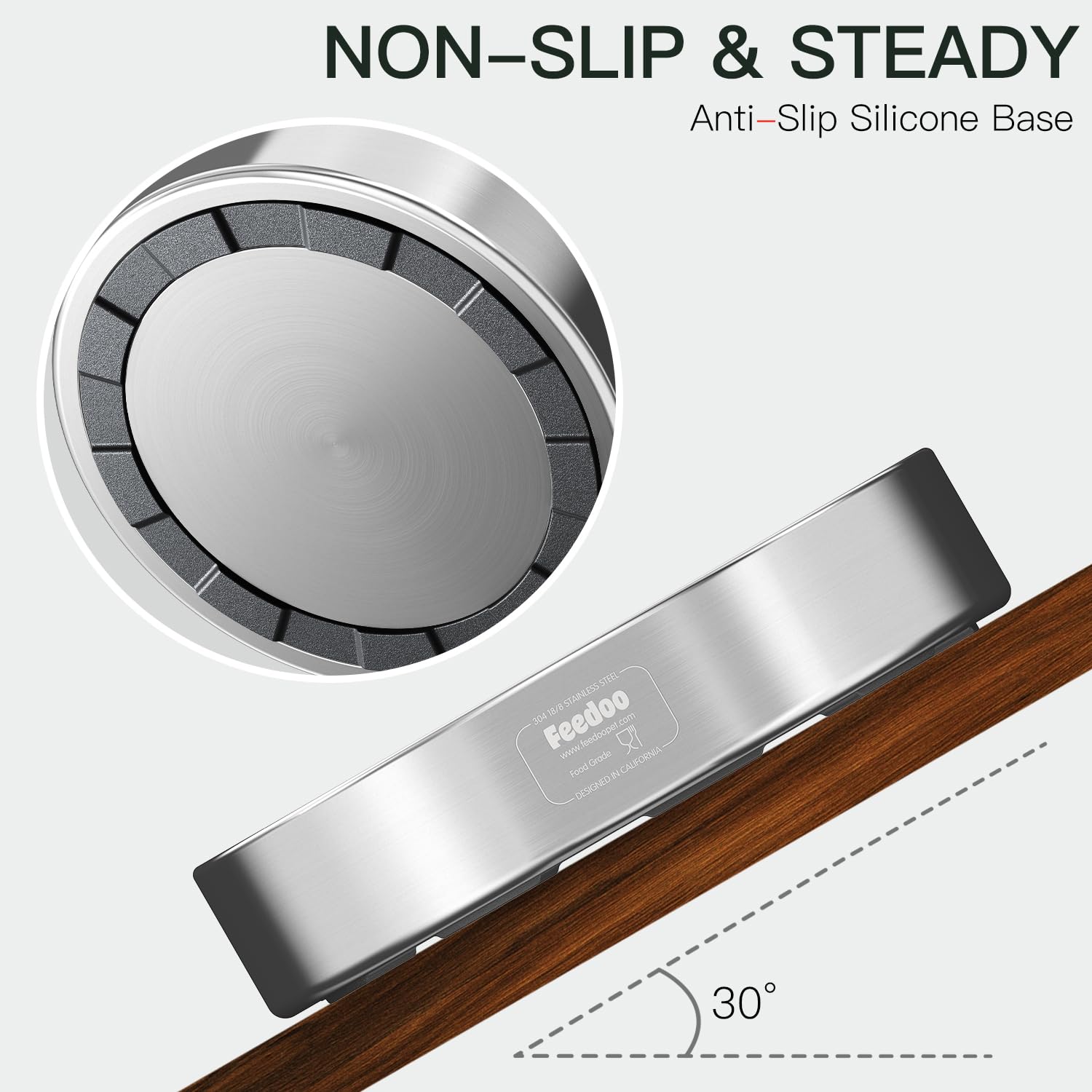 Stainless Steel Slow Feeder Dog Bowl
