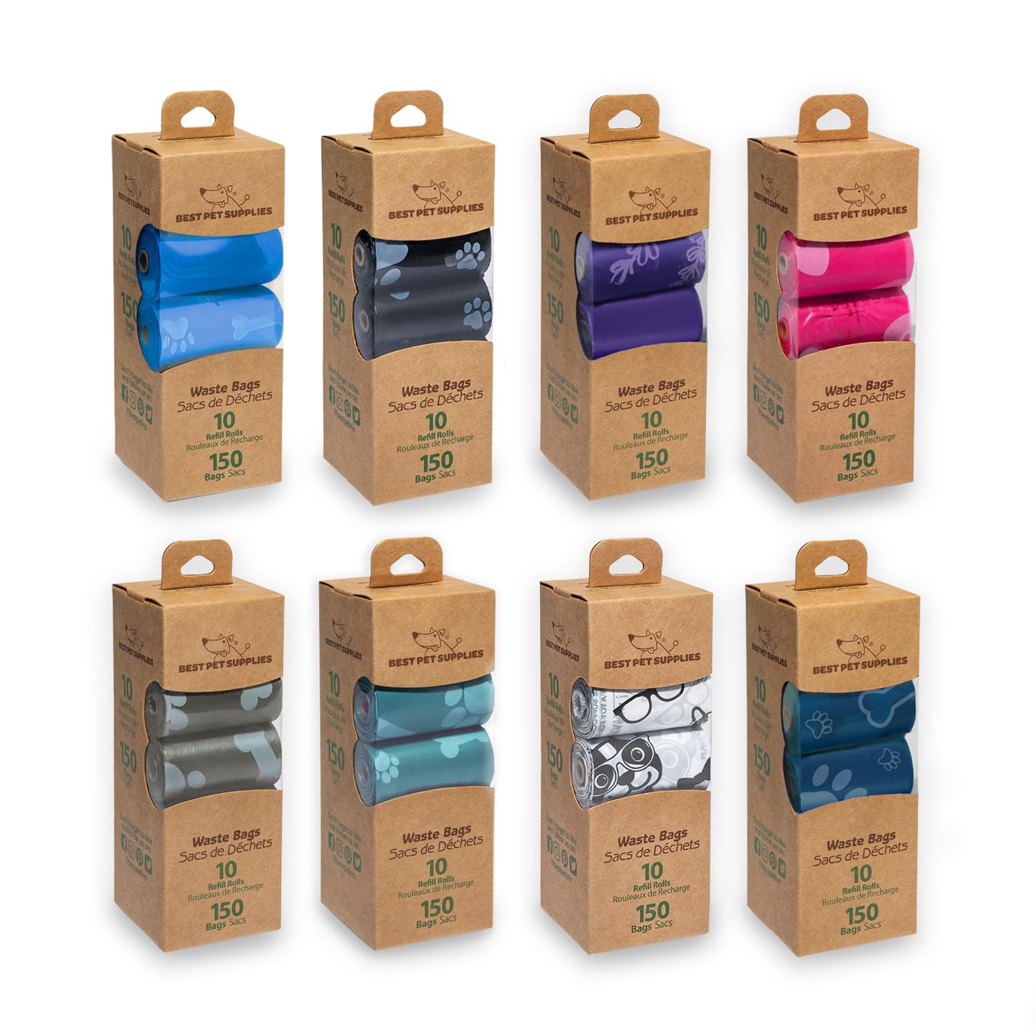 Leak-Proof Dog Poop Bags Roll Pack