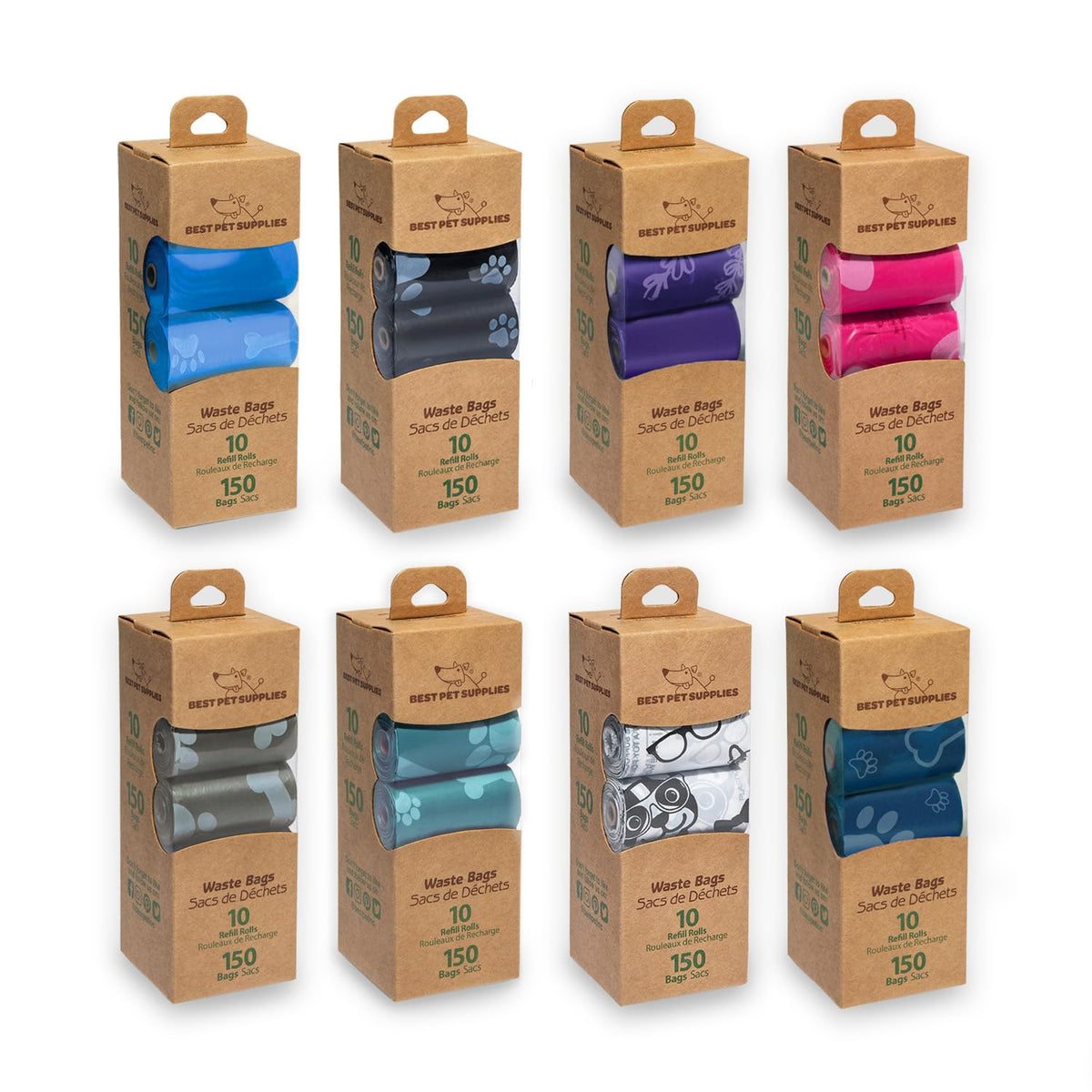 Leak-Proof Dog Poop Bags Roll Pack