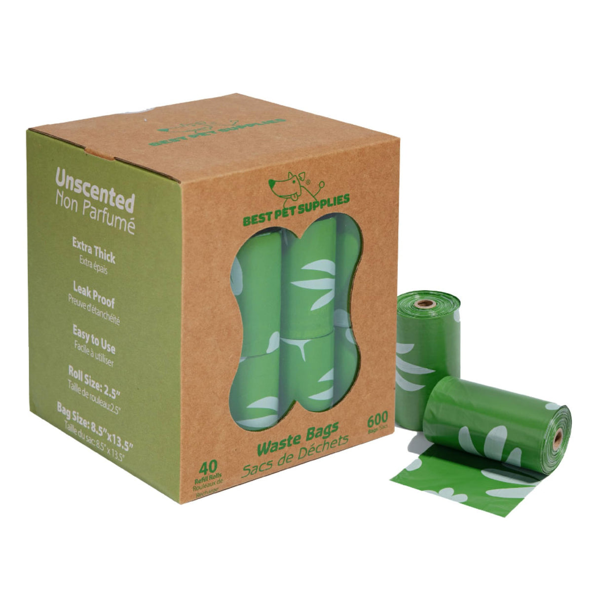 Leak-Proof Dog Poop Bags Roll Pack