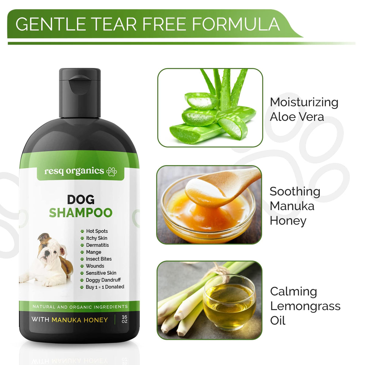 Hypoallergenic Dog Shampoo for Dry & Itchy Skin